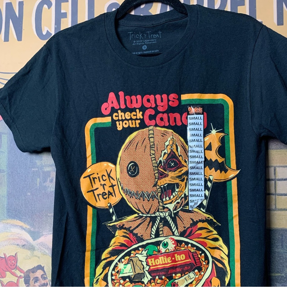 BNWT Trick r Treat Sam Halloween Horror Movie Graphic T-Shirt